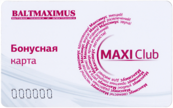 Бонусная карта MAXI Club
