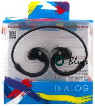 Наушники с микрофоном Dialog HS-20BT Bluetooth Black